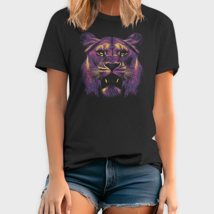 Neon Lion, Tricou Barbati (Unisex)
