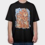 Cute Corgi Dogs Stack Stacked, Tricou Oversize Barbati (Unisex)