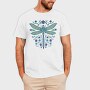 Floral Dragonfly Watercolor, Tricou Barbati (Unisex)