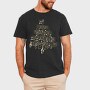 Music Christmas Tree, Tricou Barbati (Unisex)