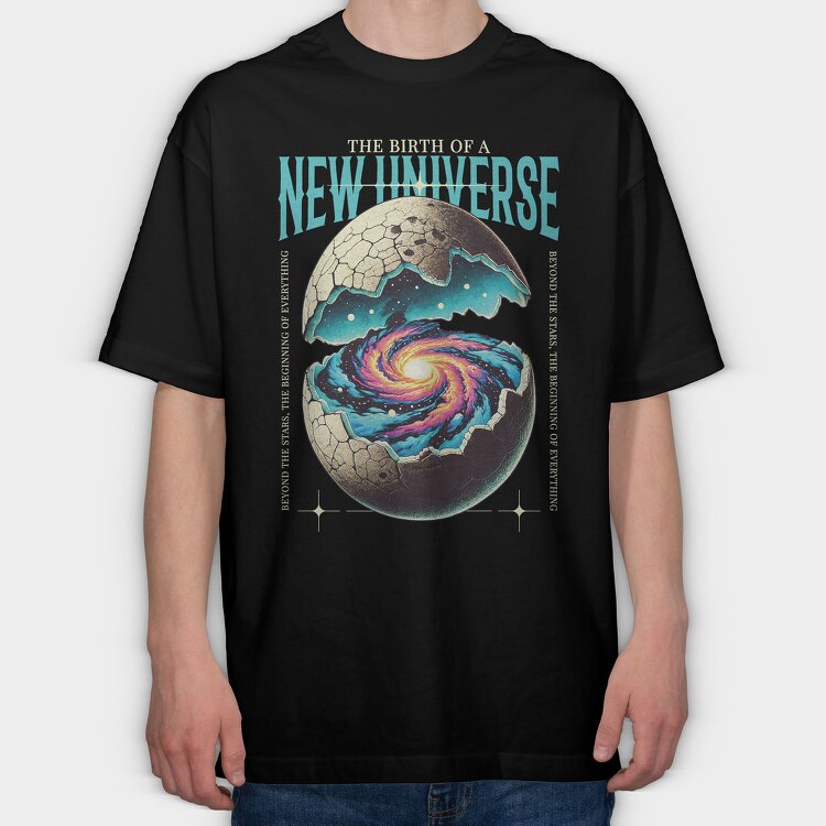 The Birth Of The New Universe, Tricou Oversize Barbati (Unisex)