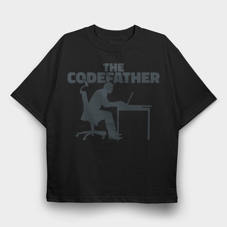 The Codefather Parody Programmer, Tricou Oversize Barbati (Unisex)