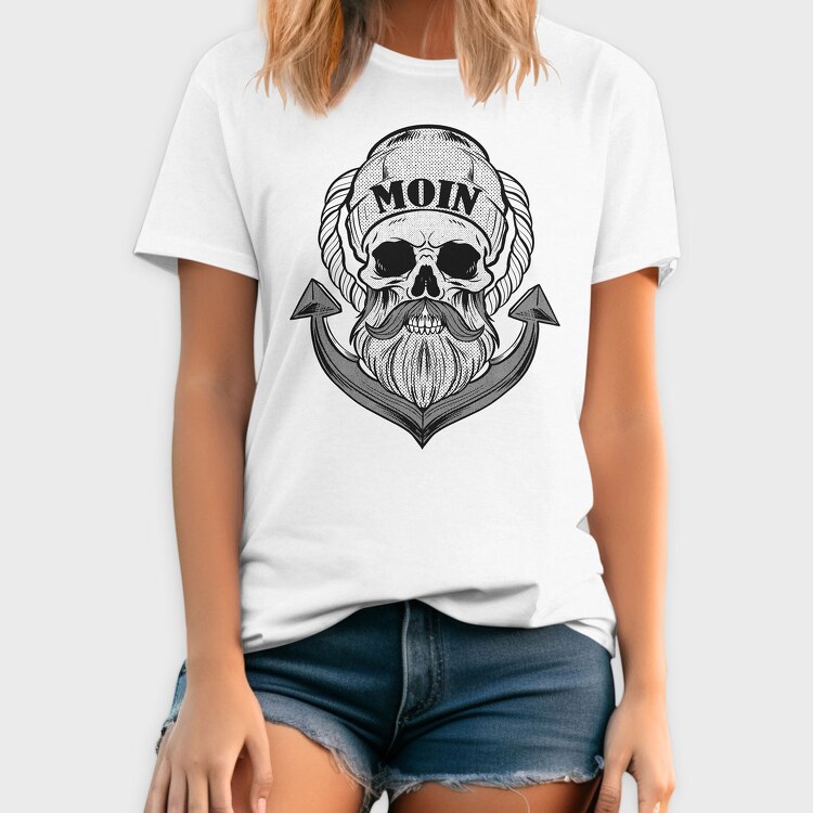 Sailor Skull, Tricou Barbati (Unisex)