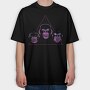 Monkey Heads, Tricou Oversize Barbati (Unisex)