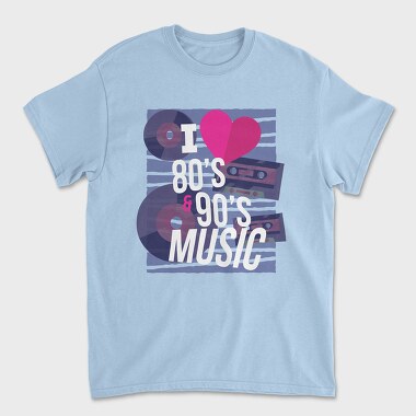 Tricou Barbati (Unisex), 80 S and 90 S Music