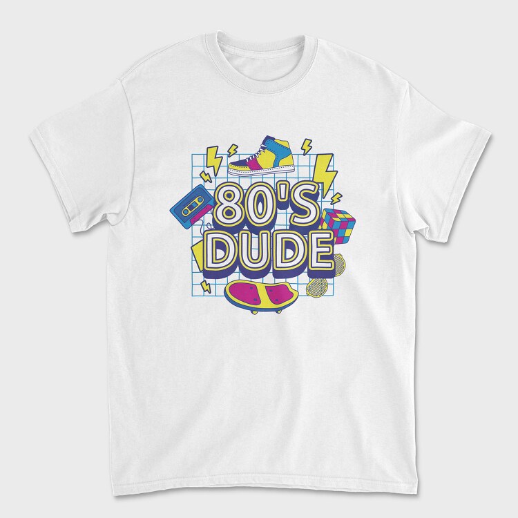 Tricou Barbati (Unisex), 80 S Dude