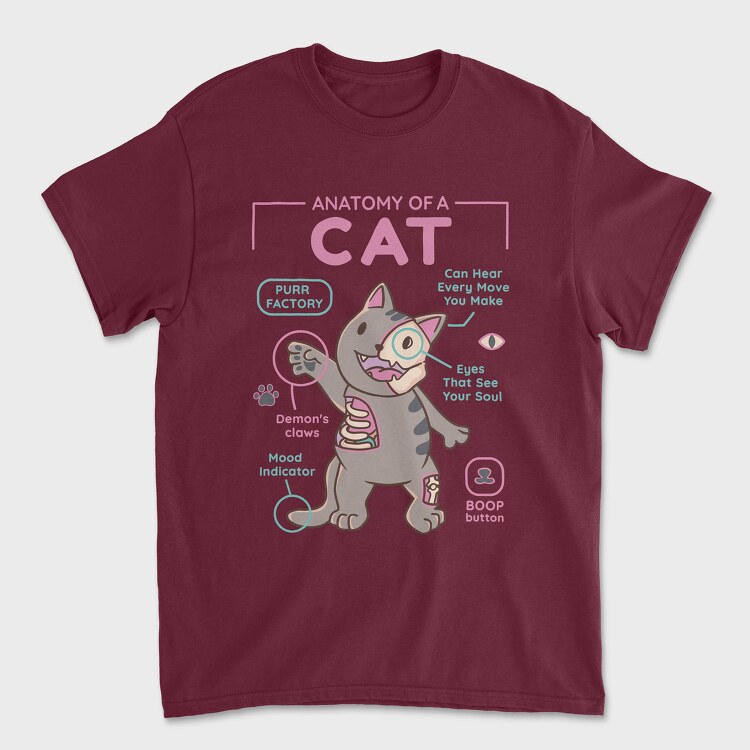 Anatomy of a Cat, Tricou Barbati (Unisex)