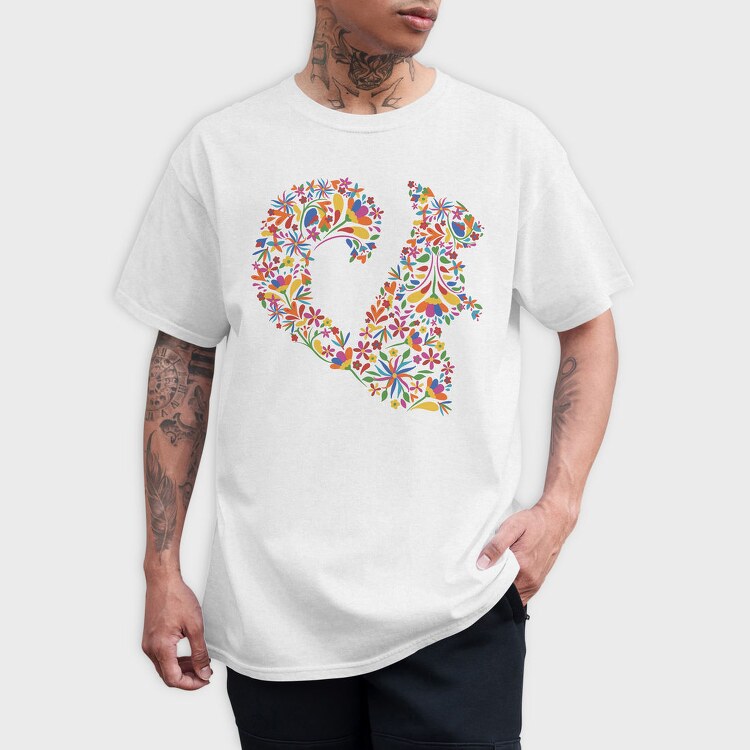 Floral Squirrel, Tricou Barbati (Unisex)