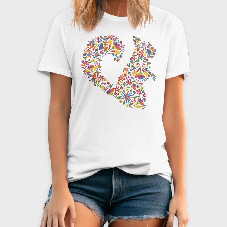 Floral Squirrel, Tricou Barbati (Unisex)