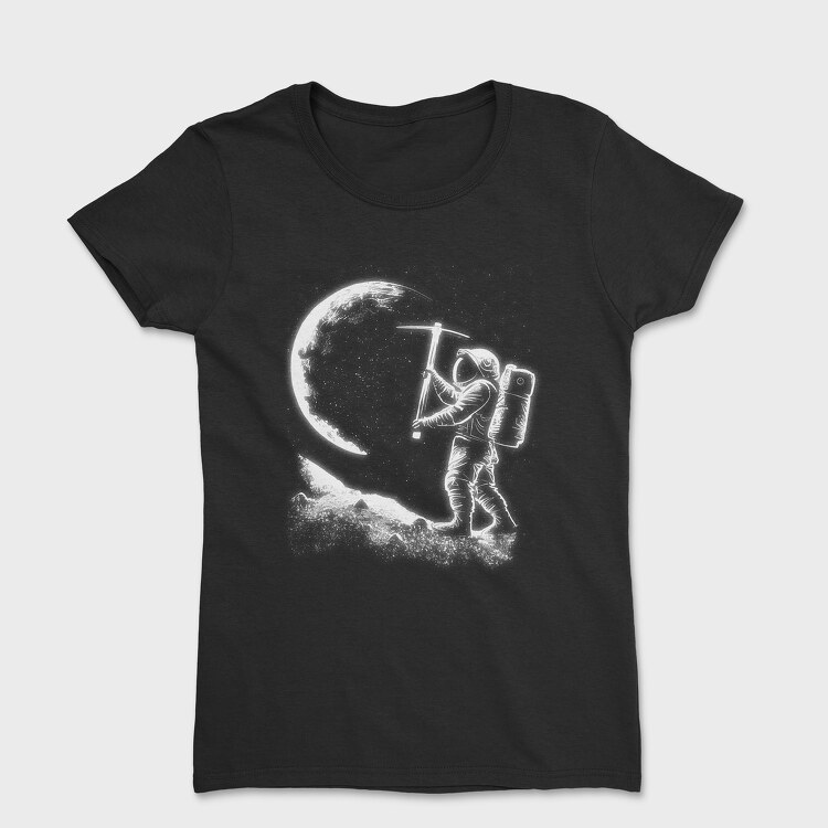 Tricou Femei, Astronaut Moon Picking