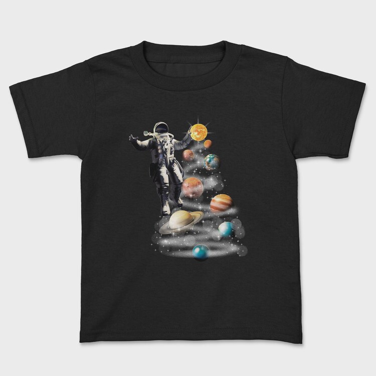 Tricou Copii, Astronaut Planets Christmas Tree