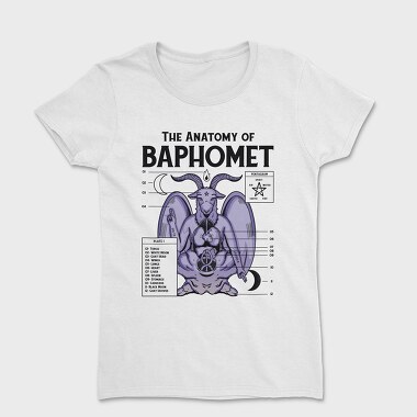 Tricou Femei, Baphomet Anatomy