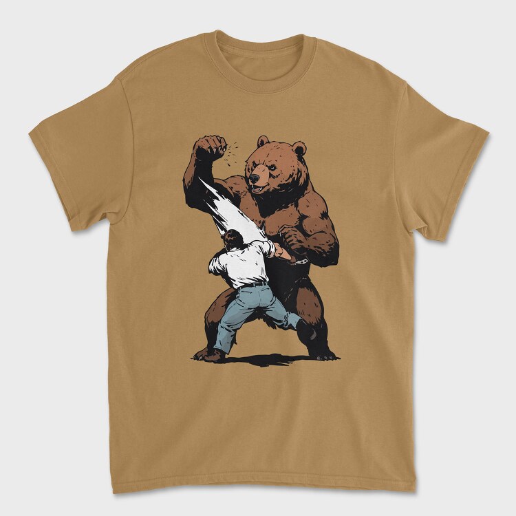 Tricou Barbati (Unisex), Bear Figth