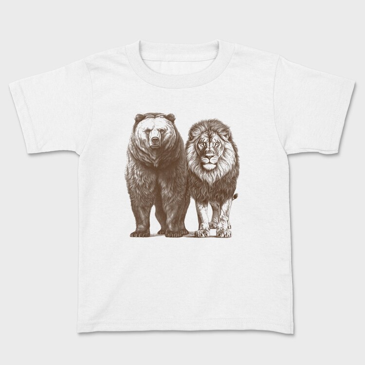 Tricou Copii, Bear Lion