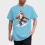 Yeti Santa Claus Snowboarding Adventure, Tricou Barbati (Unisex)