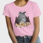 Floral Wolf Mug, Tricou Femei