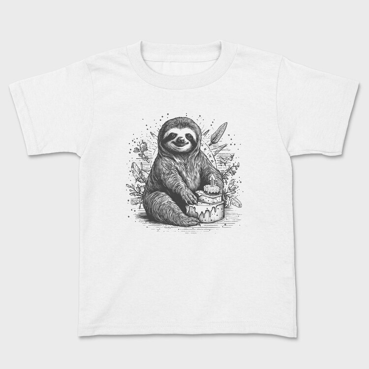 Tricou Copii, Birthday Sloth