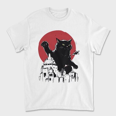 Tricou Barbati (Unisex), Black Catzilla