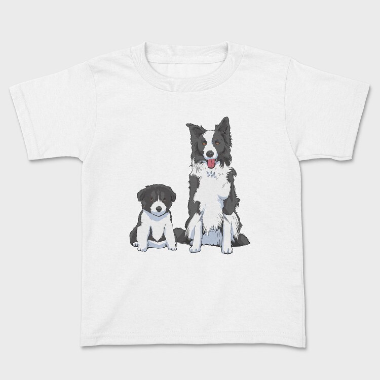 Tricou Copii, Border Collie Puppy Dog