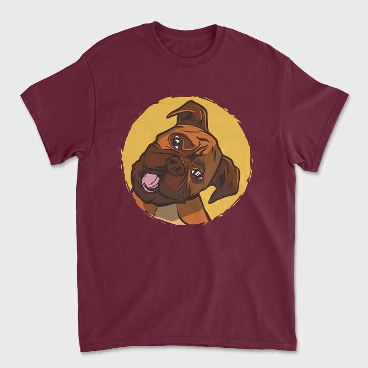 Tricou Barbati (Unisex), Boxer Dog