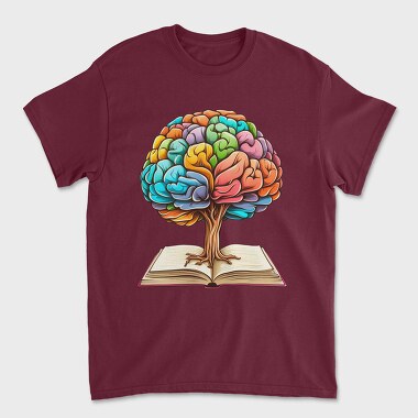 Brain Book, Tricou Barbati (Unisex)