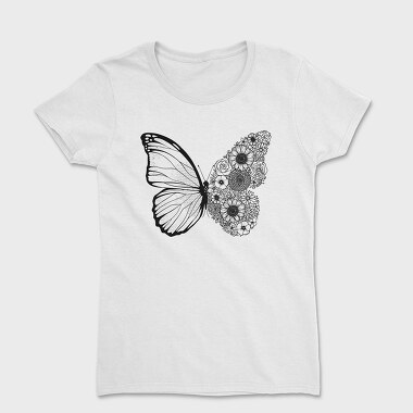 Butterfly Floral Wing, Tricou Femei