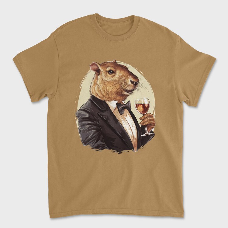 Tricou Barbati (Unisex), Capybara Drink