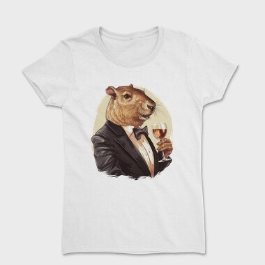 Tricou Femei, Capybara Drink