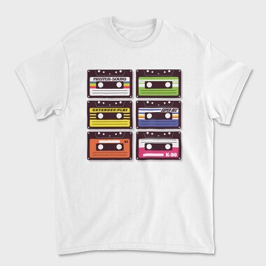 Cassettes, Tricou Barbati (Unisex)