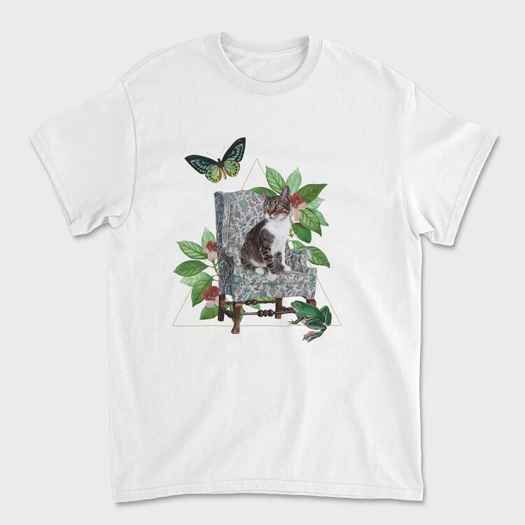 Tricou Barbati (Unisex), Cat Butterfly