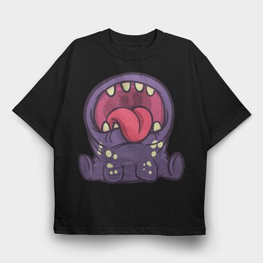 Monster Open Mouth, Tricou Oversize Barbati (Unisex)