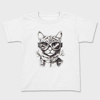 Cat Galsses Draw, Tricou Copii