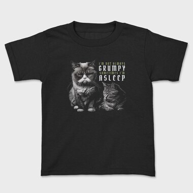 Cat Grumpy Asleep, Tricou Copii