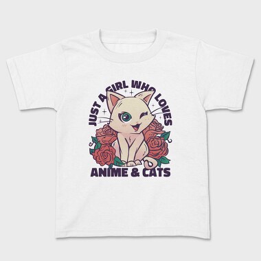 Tricou Copii, Cat Kawaii Anime Quote