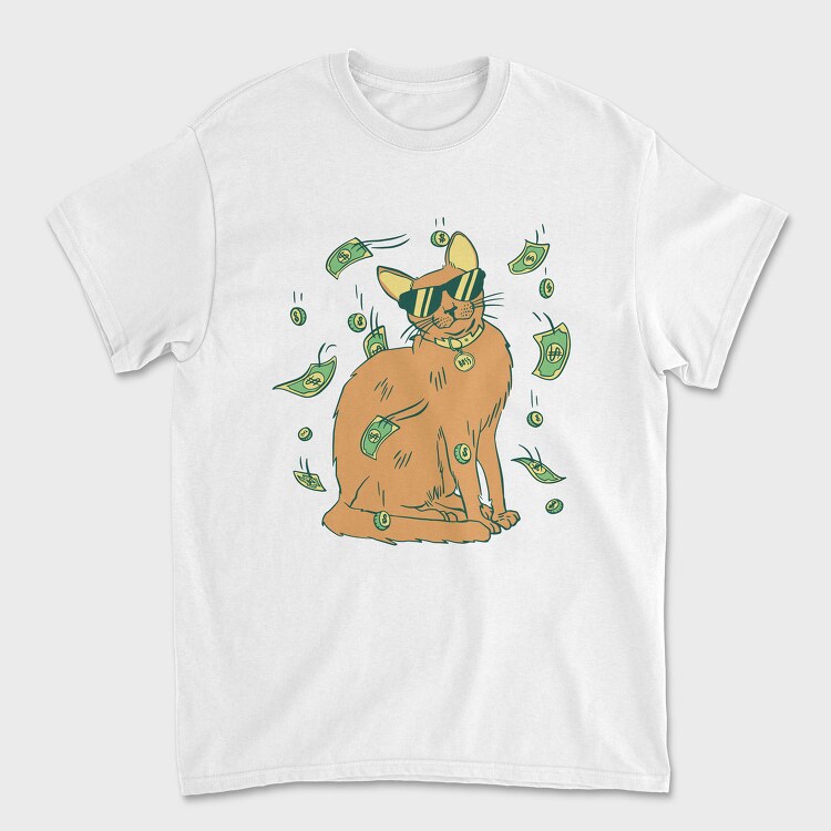 Cat Money, Tricou Barbati (Unisex)