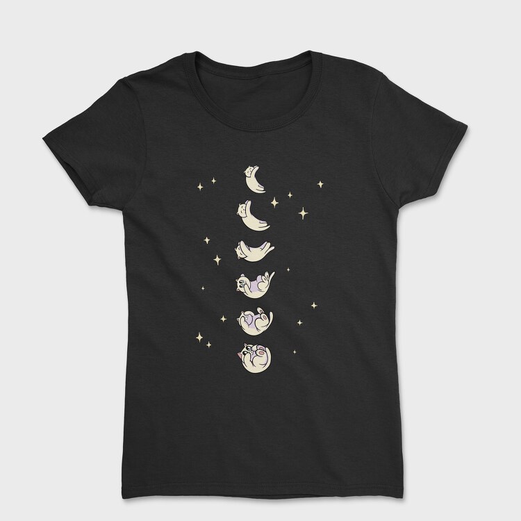 Cat Moon Phases, Tricou Femei