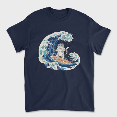 Cat Sushi Wave, Tricou Barbati (Unisex)