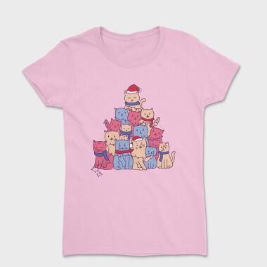 Cats Christmas Tree, Tricou Femei