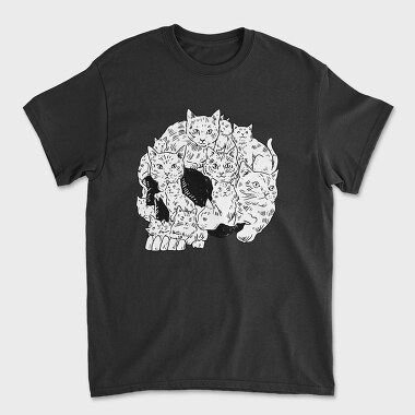 Cats Skull, Tricou Barbati (Unisex)