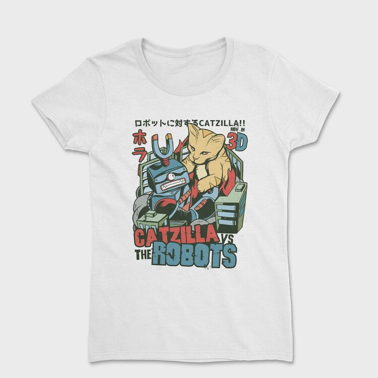 Tricou Femei, Catzilla vs Robot