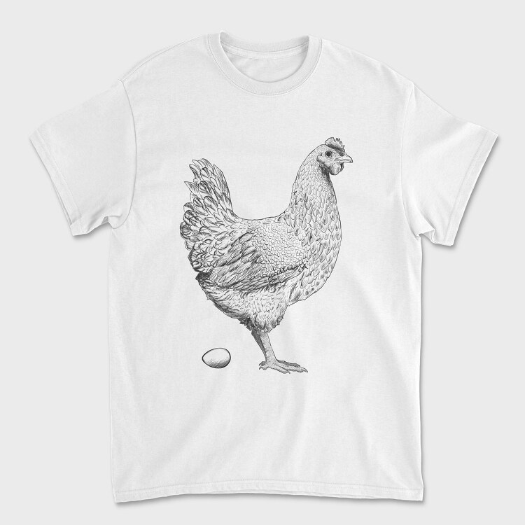 Tricou Barbati (Unisex), Chicken Egg