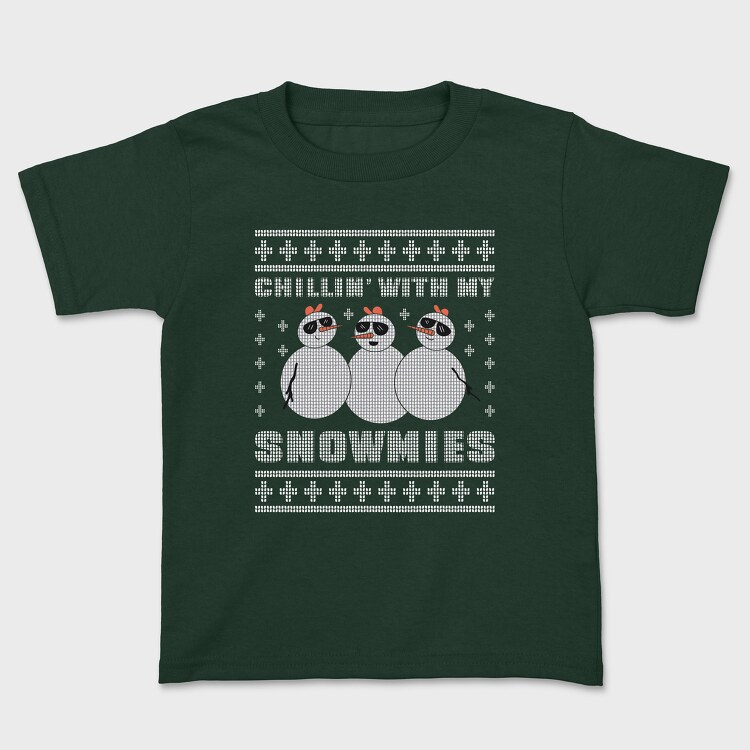 Tricou Copii, Chillin With My Snowmies