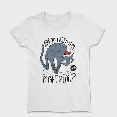 Christmas Angry Cat, Tricou Femei