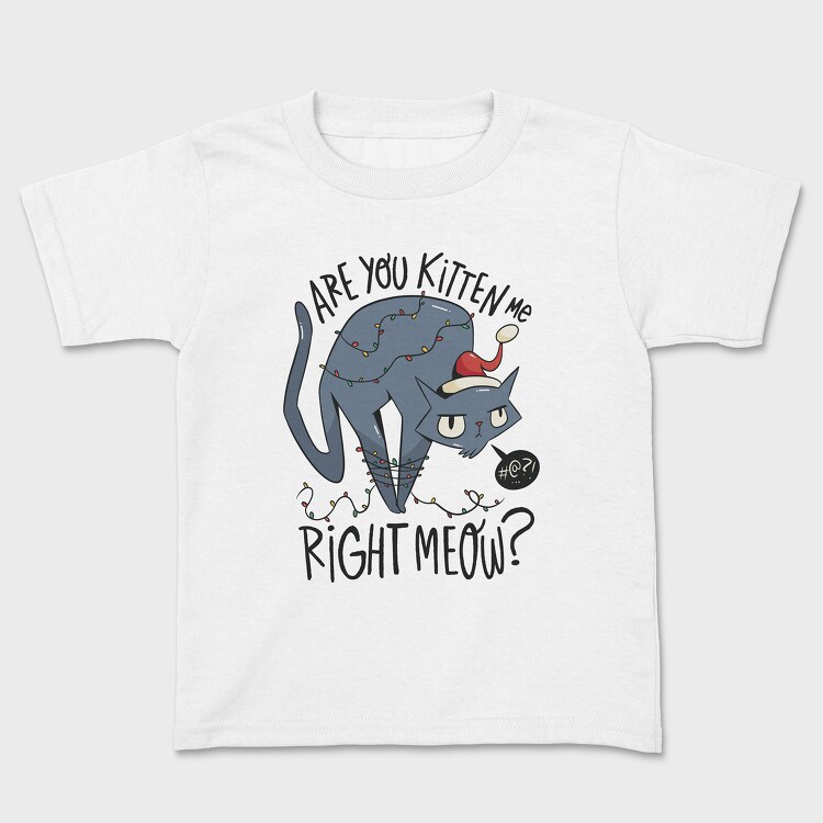 Tricou Copii, Christmas Angry Cat