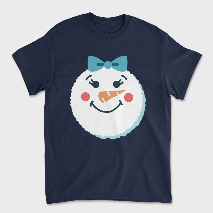 Tricou Barbati (Unisex), Christmas Snowman Faces 2