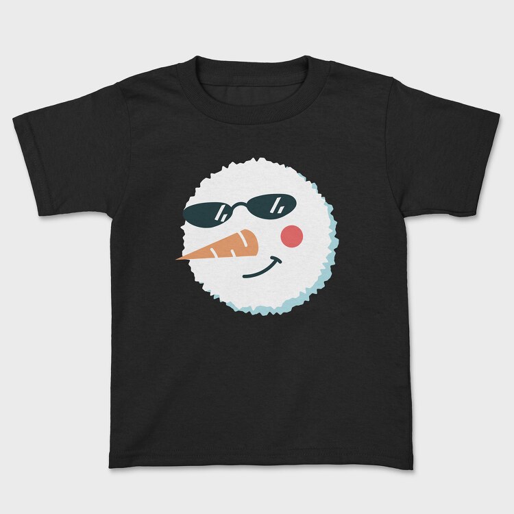 Tricou Copii, Christmas Snowman Faces 3