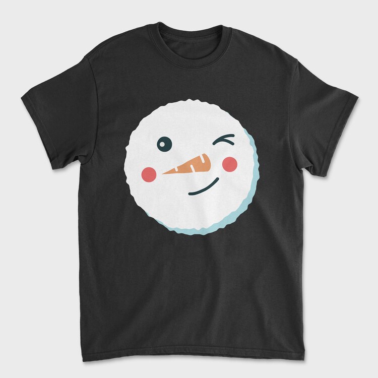 Tricou Barbati (Unisex), Christmas Snowman Faces 6