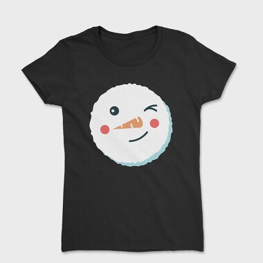 Christmas Snowman Faces 6, Tricou Femei