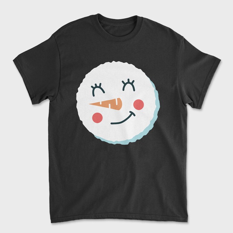 Tricou Barbati (Unisex), Christmas Snowman Faces 8