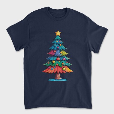 Christmas Tree Color, Tricou Barbati (Unisex)